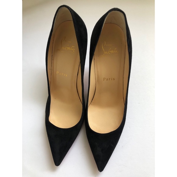 Christian Louboutin Shoes - Christian Louboutin Black Suede Pumps